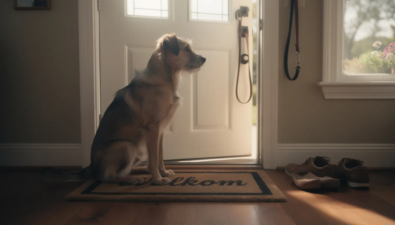 verlatingsangst bij honden die alleen thuis zijn