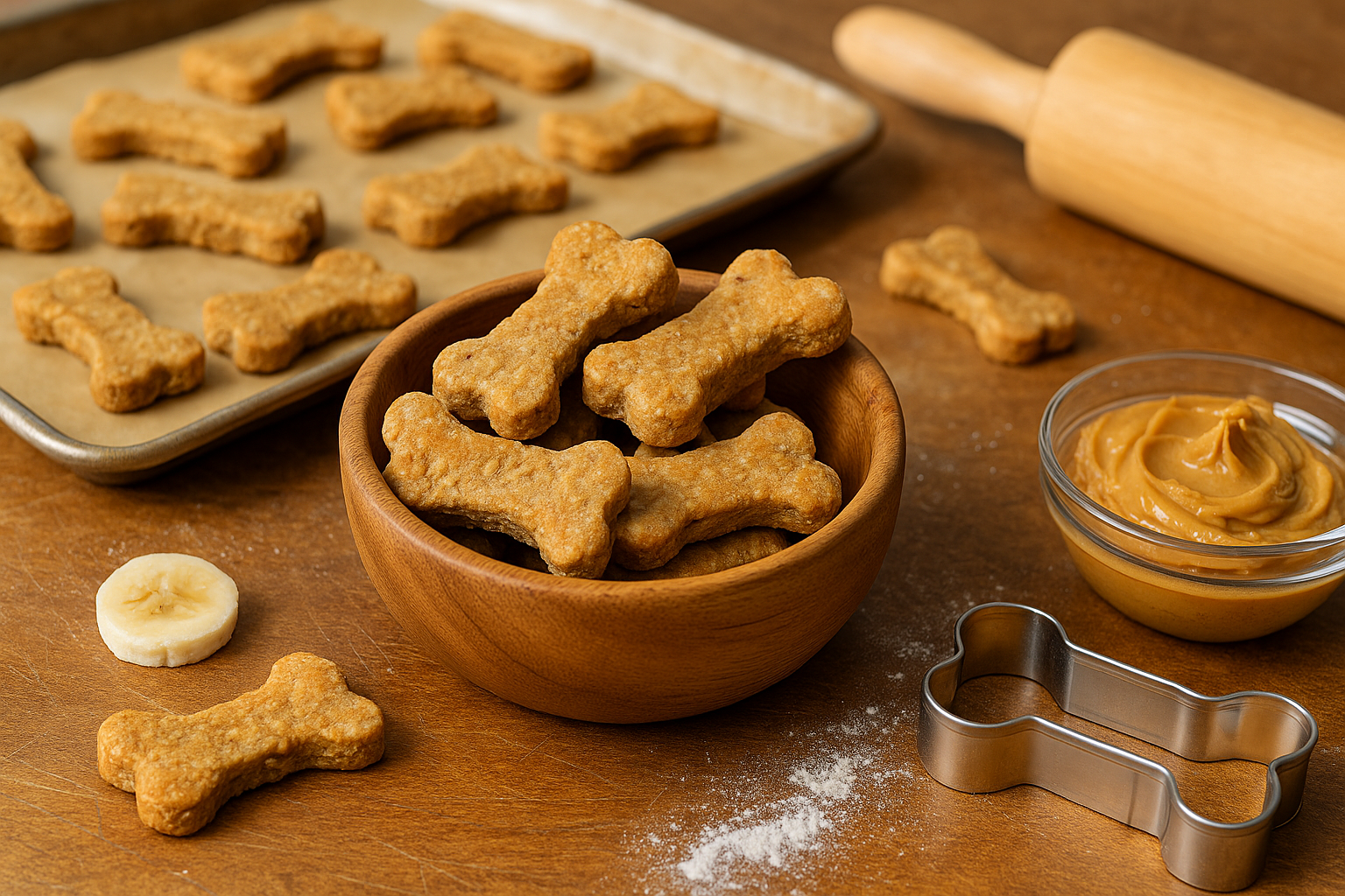 Zelf hondenkoekjes maken voor je hond