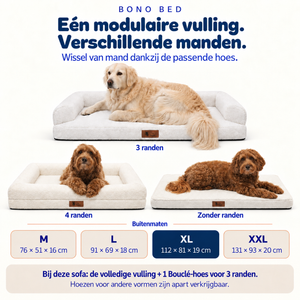 Pet Perfect BonoBed - Bouclé - 3 randen