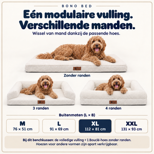 Pet Perfect BonoBed - Bouclé - Zonder Rand