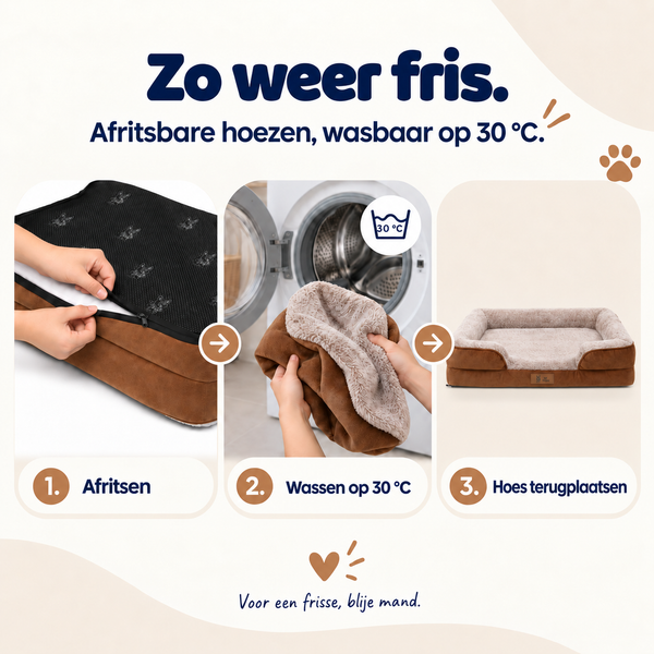 Pet Perfect HOES (zonder vulling) voor model 3 - Cozy Bruin