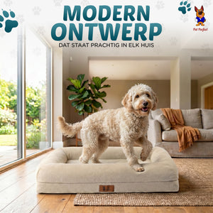 Pet Perfect Orthopedische Hondenmand - Model 2 - Bouclé Cover