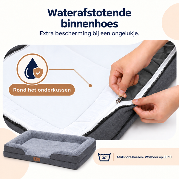 Pet Perfect HOES (zonder vulling) voor model 3 - Cozy Antraciet