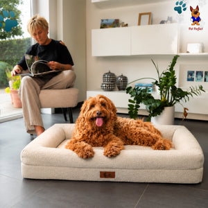 Pet Perfect Orthopedische Hondenmand - Model 2 - Bouclé Cover