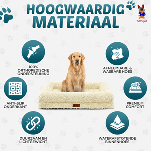 Pet Perfect Orthopedische Hondenmand - Model 2 - Rainy Cover