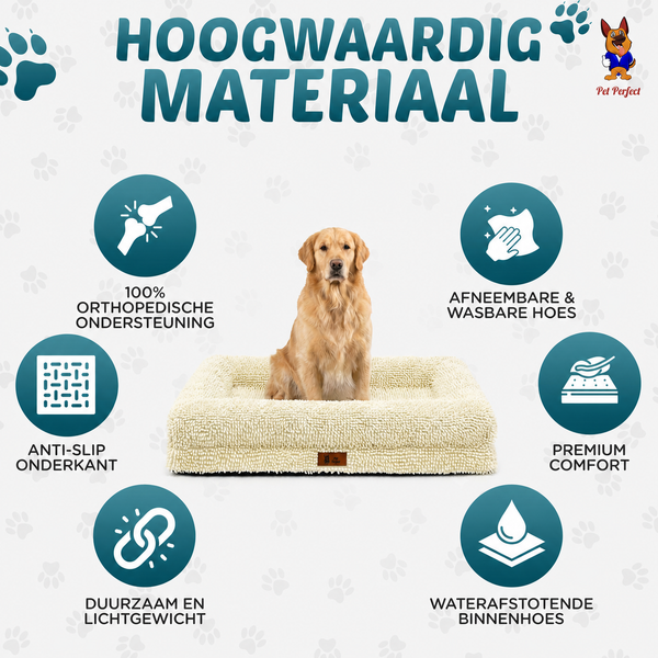 Pet Perfect Orthopedische Hondenmand - Model 2 - Rainy Cover