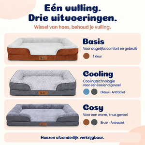 Pet Perfect HOES (zonder vulling) voor model 3 - Cozy Antraciet