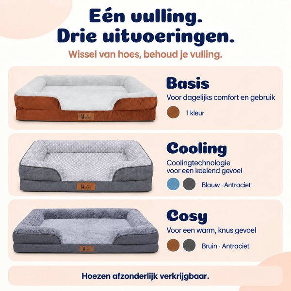 Pet Perfect HOES (zonder vulling) voor model 3 - Cozy Antraciet