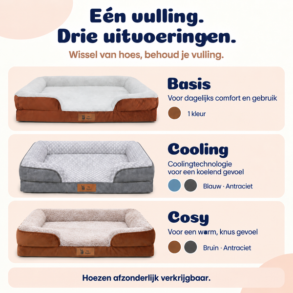 Pet Perfect Orthopedische Hondenmand - Model 3 - Cosy Bruin