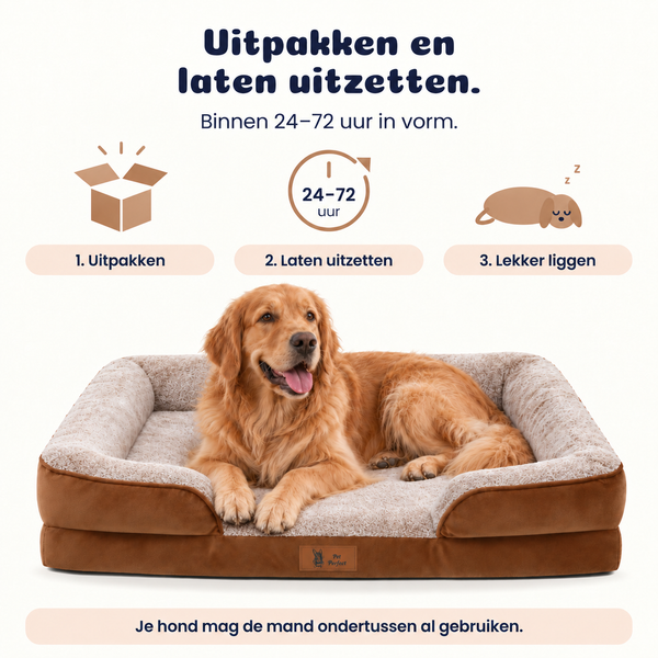 Pet Perfect HOES (zonder vulling) voor model 3 - Cozy Bruin