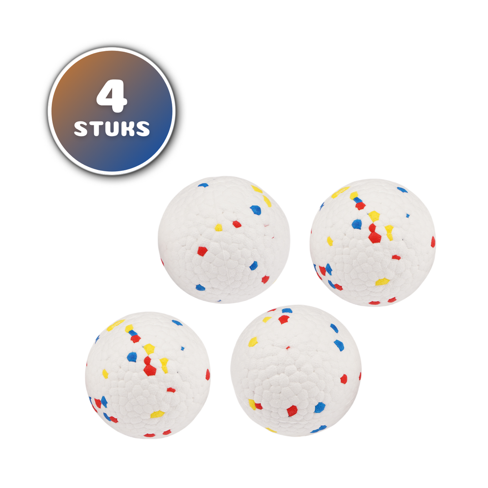 Pet Perfect ETPU Ballen - 58 mm - 4 Stuks