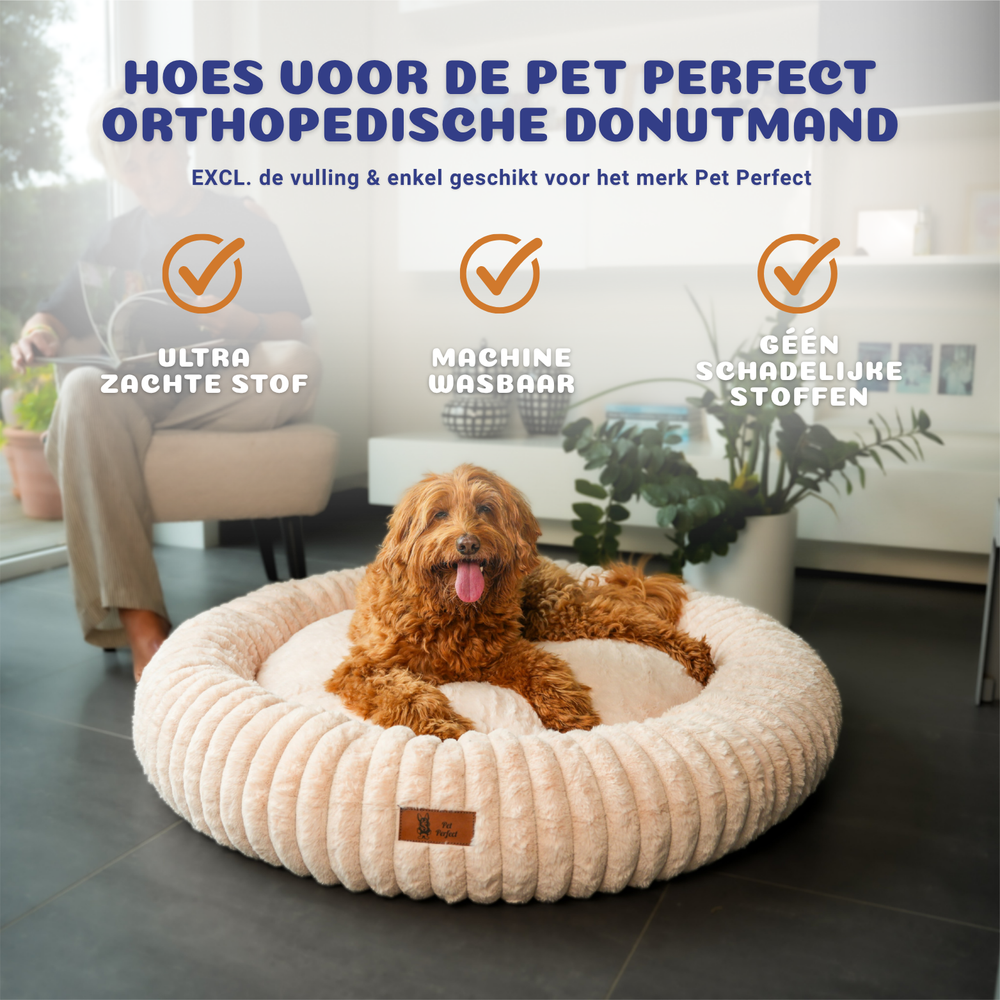 Pet Perfect Losse Hoes voor Orthopedische Donutmand