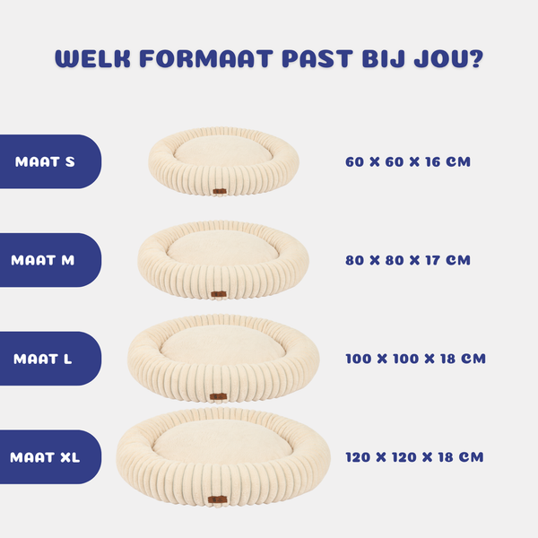 Pet Perfect Losse Hoes voor Orthopedische Donutmand
