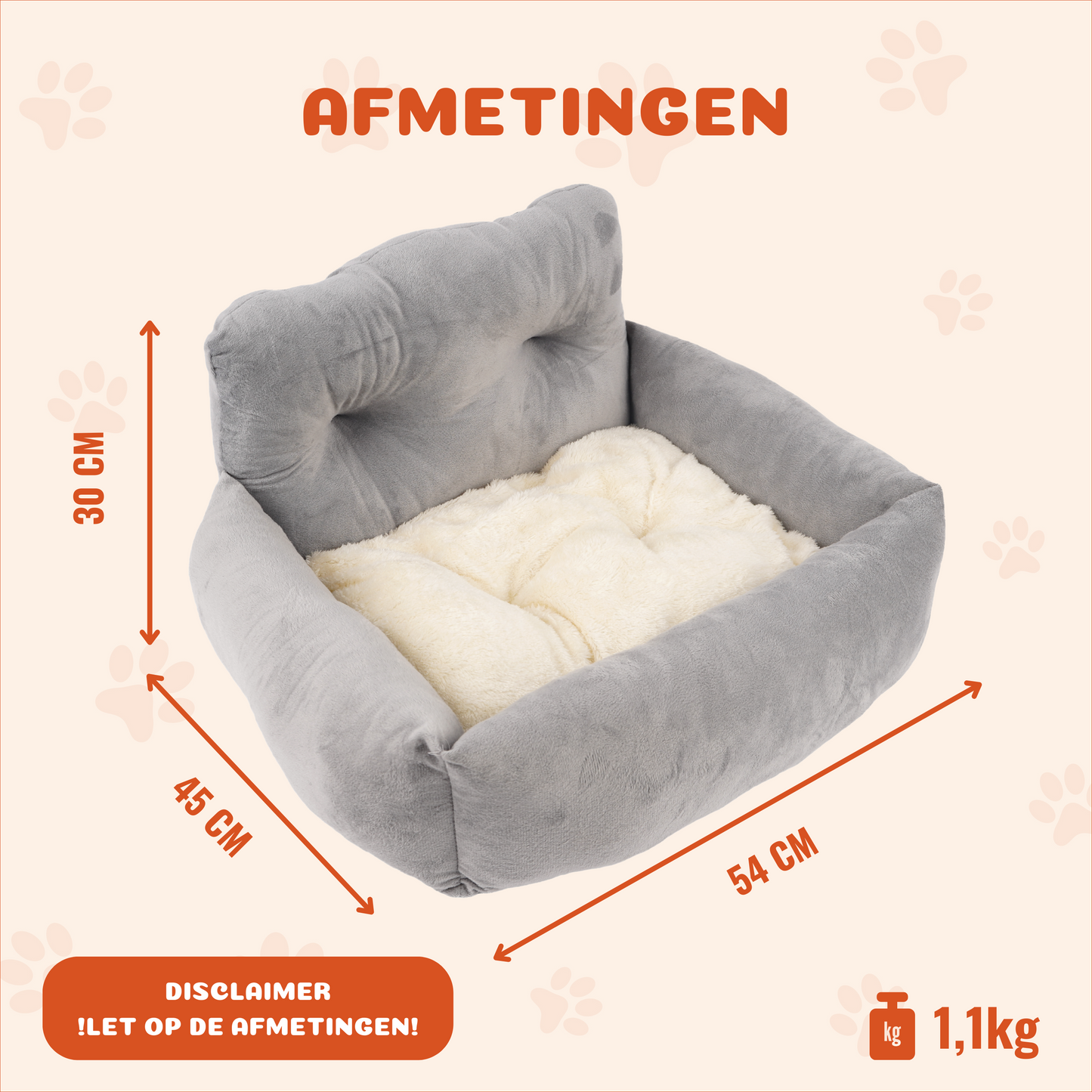 auto hondenstoel afmetingen