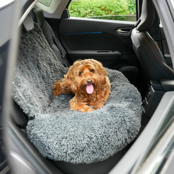 Pet Perfect Fluffy Autostoel Hond (2-in-1) - Hondenmand Auto - Orthopedisch