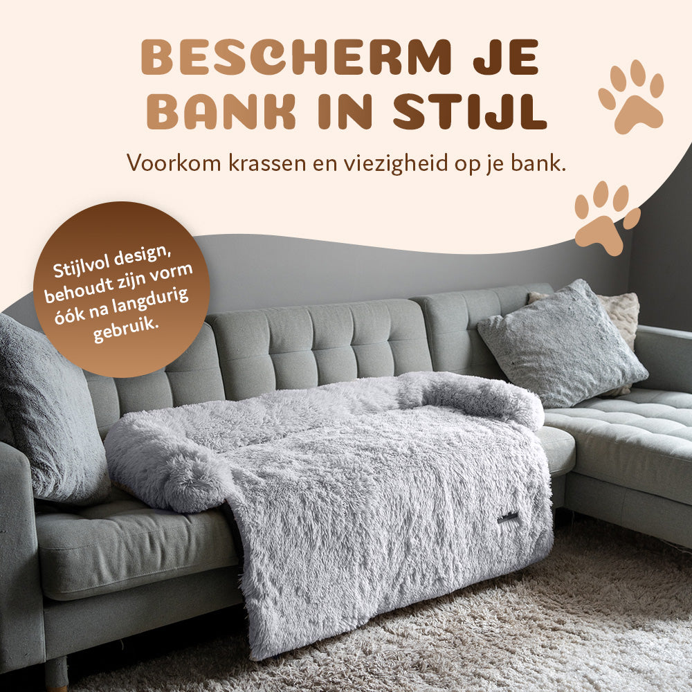 Pet Perfect Fluffy Hondendeken Bank - Bankbeschermer - Wasbaar