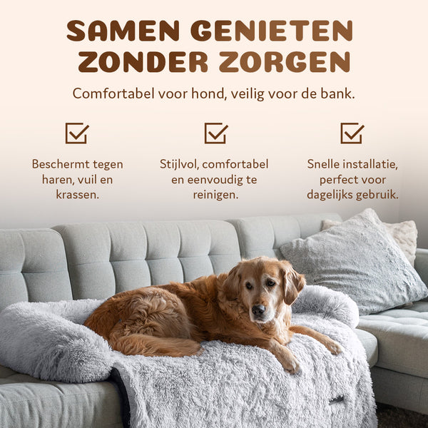 Pet Perfect Fluffy Hondendeken Bank - Bankbeschermer - Wasbaar