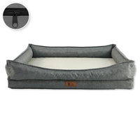 Pet Perfect Hondenmand - Orthopedisch - Afritsbaar - Grijs - Model 1