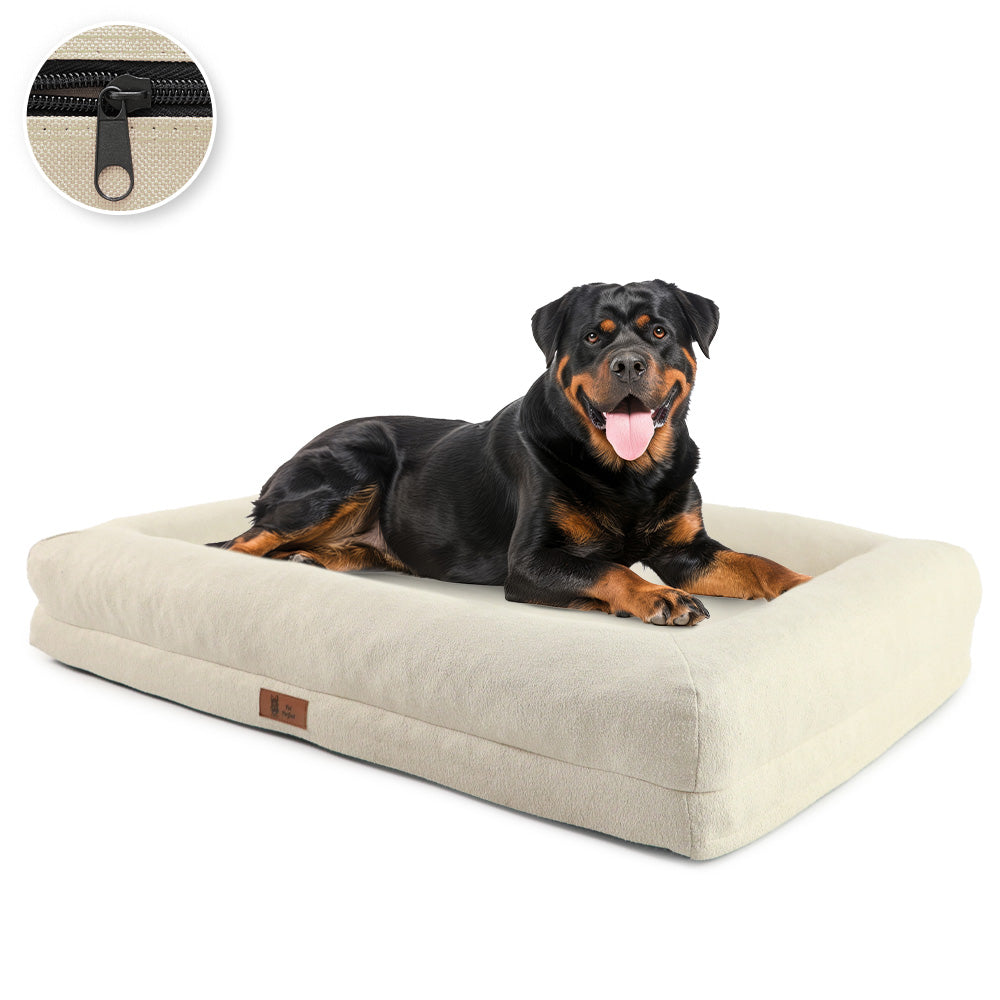 HMTOPE Hondenbed, hondenbank, hondenkussen, hondenmand, afneembaar en wasbaar, donkergrijs, 120 x 90 x 30 cm HMTOPE Hondenbed, hondenbank, hondenkussen, hondenmand, afneembaar en wasbaar, donkergrijs, 120 x 90 x 30 cm