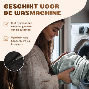 premium autostoel hond met wasbare hoes