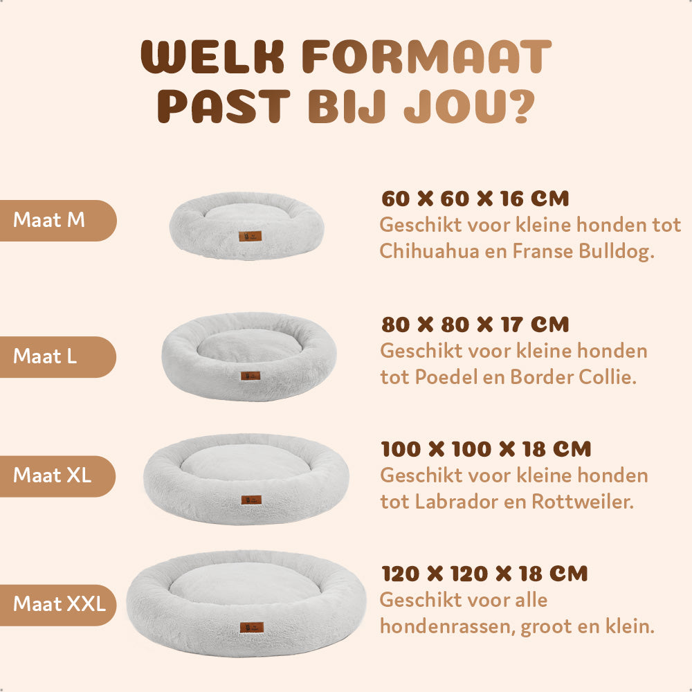 Premium Orthopedische Donut Hondenmand