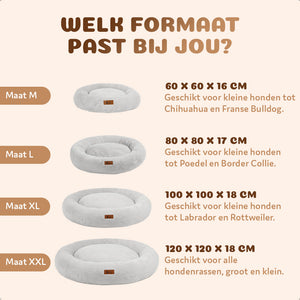 Premium Orthopedische Donut Hondenmand