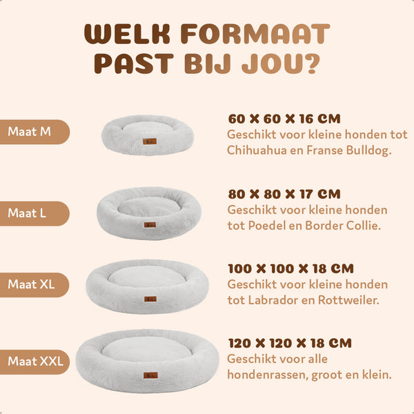 Premium Orthopedische Donut Hondenmand