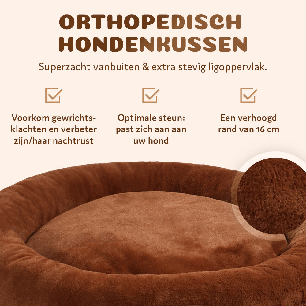 Premium Orthopedische Donut Hondenmand