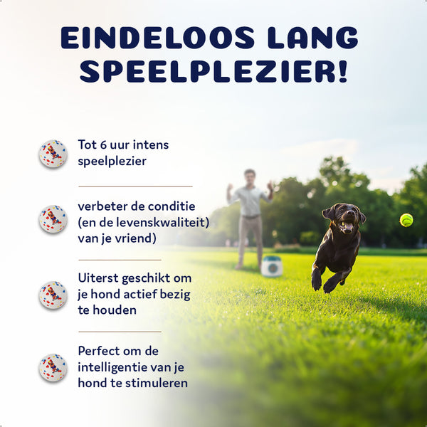 Automatische ballenwerper voor honden Pet Perfect voordelen