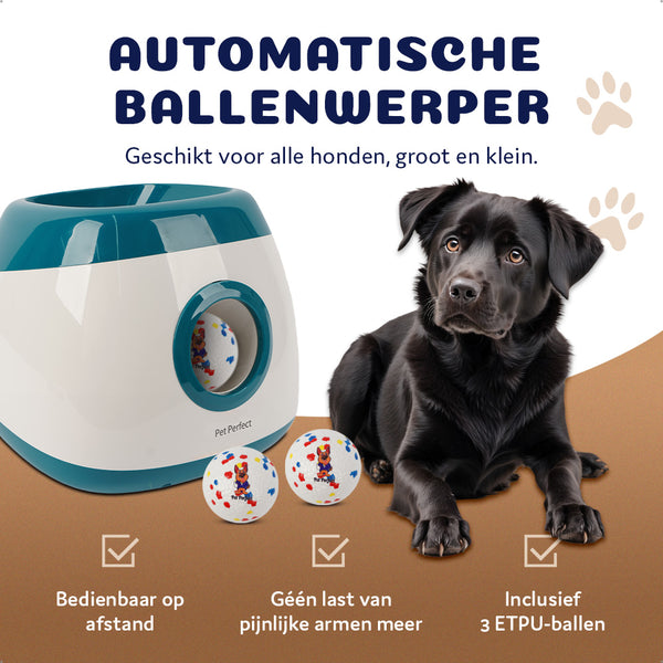 Pet Perfect automatische ballenwerper hond voordelen
