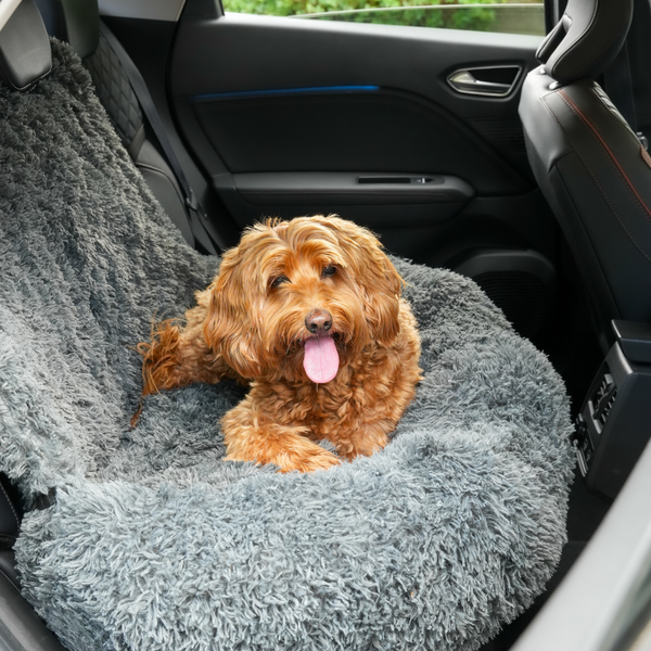 Pet Perfect Fluffy Autostoel Hond (2-in-1) - Hondenmand Auto - Orthopedisch