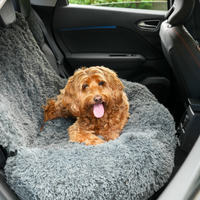 Pet Perfect Fluffy Autostoel Hond (2-in-1) - Hondenmand Auto - Orthopedisch