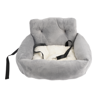 autostoel hond met riempjes
