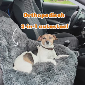 Pet Perfect Fluffy Autostoel Hond (2-in-1) - Hondenmand Auto - Orthopedisch